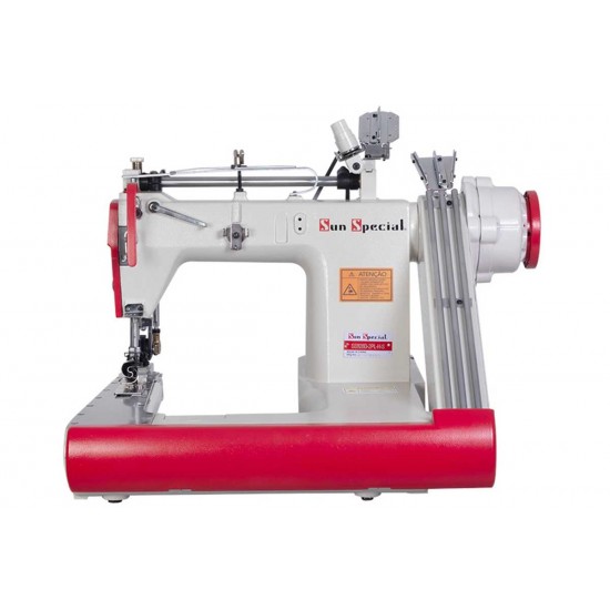 Máquina Fechadeira de Braço 3 agulhas (1/4) Com 2 Catracas Direct Drive Marca SUN SPECIAL SS928D-2PL-H-SU 220V Para Comprar Ligar (31) 3224-6569 / WhatsApp (31) 98372-7208