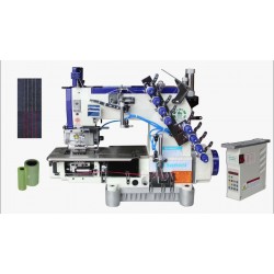 Máquina de Costura Elastiqueira Industrial 6 Agulhas Direct Drive Marca Sansei SA-DS-008-06064P-D/VPL Para Comprar Ligar (31) 3224-6569 / WhatsApp (31) 98372-7208