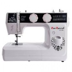 Máquina de Costura Doméstica Marca Sun Special Modelo SS 988 Faixa Preta 