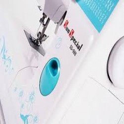Máquina de Costura Doméstica Marca Sun Special Modelo SS 988 Faixa Céu Azul