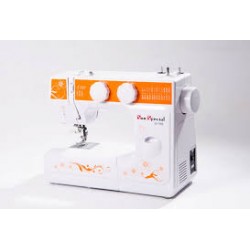 Máquina de Costura Doméstica Marca Sun Special Modelo SS 988 Faixa Laranja