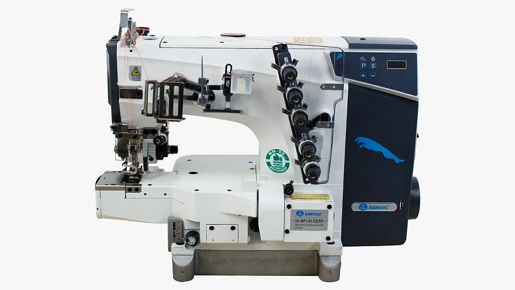 Máquina de Costura Galoneira Industrial CILINDRICA DIRECT DRIVE Marca Sansei SA-MP1-01-CB/RP Para Comprar Ligar (31) 3224.6569 / WhatsApp (31) 98372-7208 
