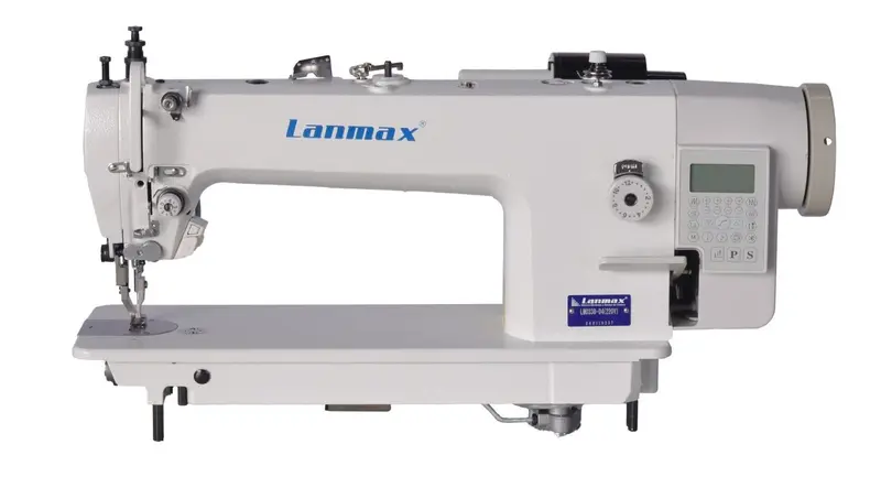 Máquina de Costura Reta Industria ALONGADA Transporte Duplo Direct Drive Marca Lanmax LM-0338D  Para Comprar Ligar (31) 3224-6569 / WhatsApp (31) 98372-7208